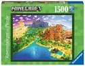 Puzzle 1500 elementów Świat Minecraft