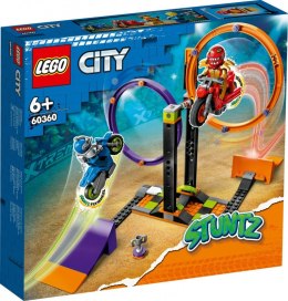 Klocki Lego Klocki City 60360 Wyzwanie kaskaderskie - obracające się okręgi