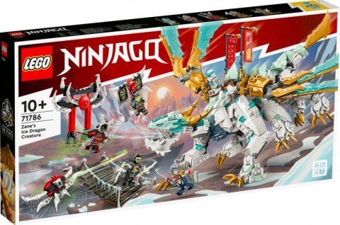 Klocki Lego Klocki Ninjago 71786 Lodowy smok Zane'a