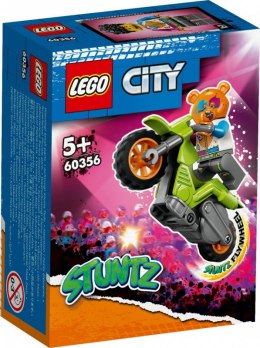 Klocki Lego Klocki City 60356 Motocykl kaskaderski z niedźwiedziem