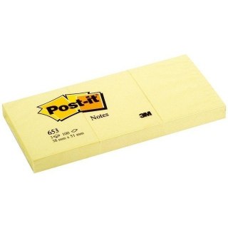 BLOCZEK POST-IT ŻÓŁTE 38 X 51 MM 3 BLOCZKI PO 100 KARTEK. SAMOPRZYLEPNY Post-it