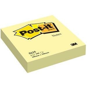 BLOCZEK POST-IT ŻÓŁTY 100 X 100 MM 200 KARTEK SAMOPRZYLEPNY Post-it