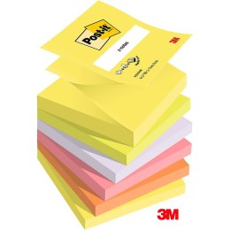 Karteczki Post-it Z-Notes 76x76mm (R330NR) mix kolorów (6x100) Post-it