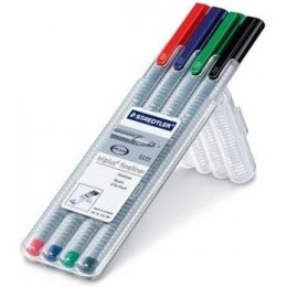 CIENKOPISY STAEDTLER TRIPLUS FINELINER 4 KOLORY Staedtler