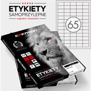 ETYKIETY 38 X 21.2 MM. 65 SZT/A4 EMERSON UNIWERSALNE Emerson