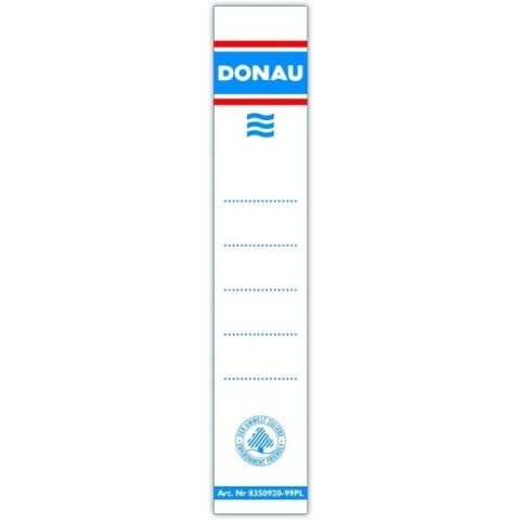 Etykiety na segregator Donau 28x153mm wsuwane (20) Donau