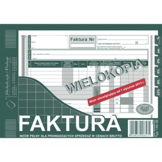 FAKTURA BRUTTO A5 (PEŁNA) (WIELOKOPIA) MICHALCZYK I PROKOP Michalczyk i Prokop