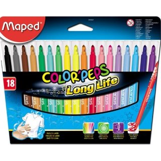 FLAMASTRY COLORPEPS 18 SZT. TRÓJKĄTNE Maped