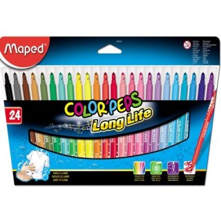 FLAMASTRY MAPED COLORPEPS 24 KOLORY, ŻÓŁTY Maped