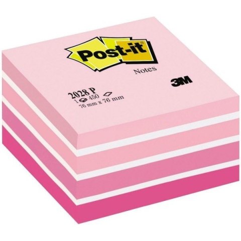 KOSTKA SAMOPRZYLEPNA POST-IT RÓŻOWA AKWARELOWA 76 X 76 MM 450 KARTEK Post-it