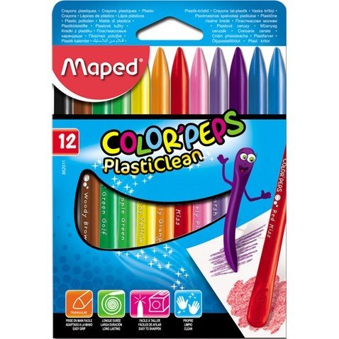 KREDKI PLASTIKOWE COLORPEPS 12 SZT Maped