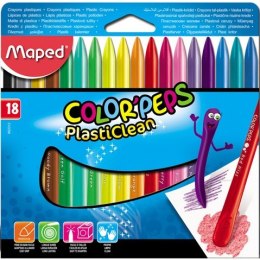 KREDKI PLASTIKOWE COLORPEPS 18 SZT Maped