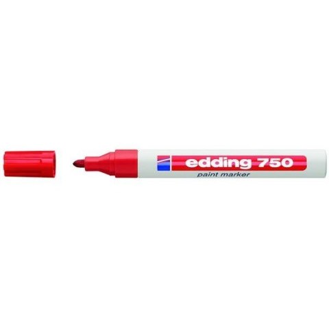 MARKER OLEJOWY EDDING 750 ALUMINIUM, CZERWONY Edding