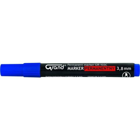 MARKER PERMANENTNY GRAND GR-103C, NIEBIESKI Grand