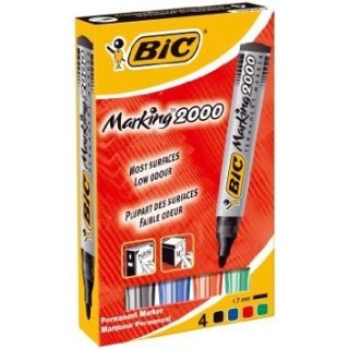 MARKERY PERMANENTNE BIC 2000 4 KOLORY Bic