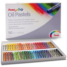 KREDKI PASTELE OLEJNE PENTEL 50 KOLORÓW Pentel