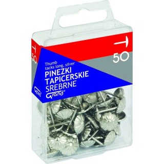 PINEZKI TAPICERSKIE SREBRNE (50) Grand