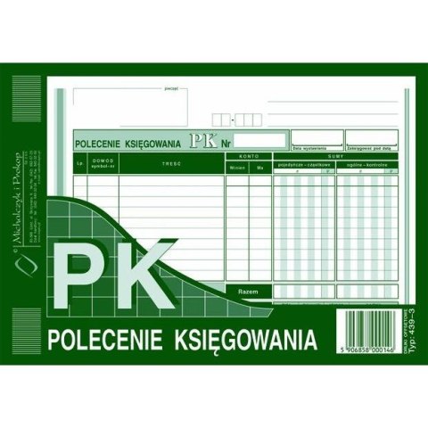 PK POLECENIE KSIĘGOWANIA (OFFSET) MICHALCZYK I PROKOP A5 Michalczyk i Prokop