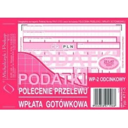 PODATKI - PRZELEW/WPŁATA 2-ODCINKI A6 (O+1K) MICHALCZYK I PROKOP Michalczyk i Prokop