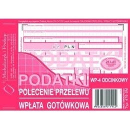 PODATKI - PRZELEW/WPŁATA 4-ODCINKI A6 (O+3K) MICHALCZYK I PROKOP Michalczyk i Prokop