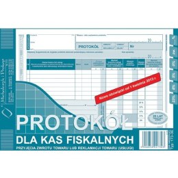 PROTOKÓŁ DLA KAS FISKALNYCH PRZYJĘCIA ZWROTU TOWARU LUB REKLAMACJI TOWARU (USŁUGI)(O+1K) A5 Michalczyk i Prokop