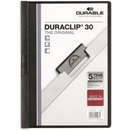 SKOROSZYT Z KLIPSEM A4 DURABLE DURACLIP 30, CZARNY Durable