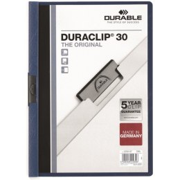 SKOROSZYT Z KLIPSEM A4 DURABLE DURACLIP 30, GRANATOWY Durable