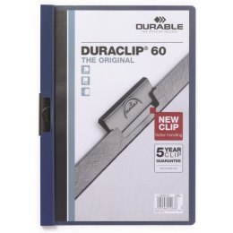 SKOROSZYT Z KLIPSEM A4 DURABLE DURACLIP 60, GRANATOWY Durable