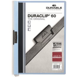 SKOROSZYT Z KLIPSEM A4 DURABLE DURACLIP 60, NIEBIESKI Durable