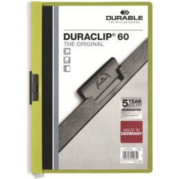 SKOROSZYT Z KLIPSEM A4 DURABLE DURACLIP 60, ZIELONY Durable