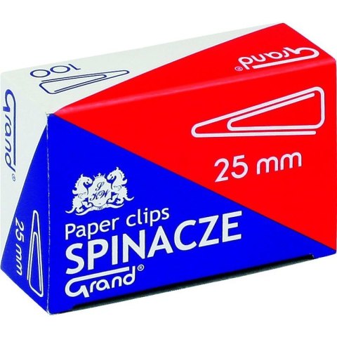 SPINACZE TRÓJKĄTNE 25 MM BIUROWE (100) Grand