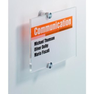 TABLICZKA INFORMACYJNA 105 X 105 MM DURABLE CRYSTAL SIGN Durable