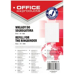 WKŁAD DO SEGREGATORA A4/50K KRATKA BIAŁY Office Products