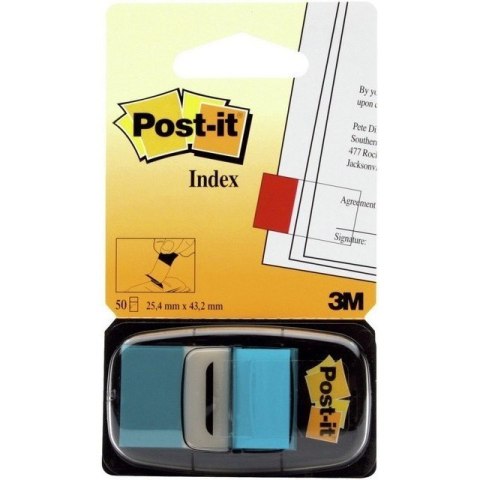 ZAKŁADKI POST-IT 25 X 43 MM 680-23 JASKRAWONIEBIESKIE 50 KARTEK Post-it