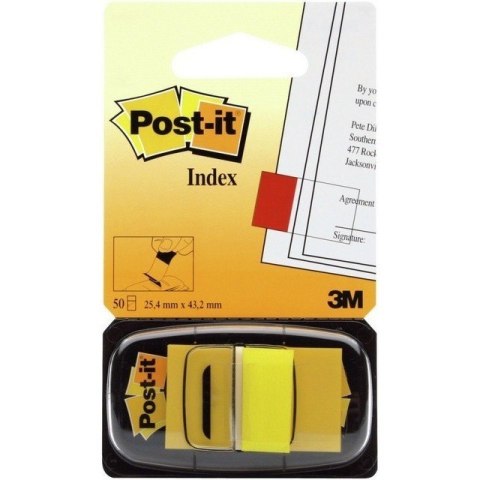 ZAKŁADKI POST-IT 25 X 43 MM 680-5 ŻÓŁTE 50 KARTEK Post-it