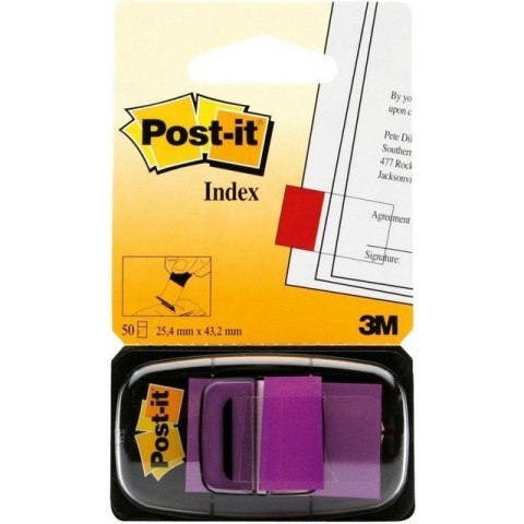 ZAKŁADKI POST-IT 25 X 43 MM 680-8 PURPUROWE 50 KARTEK Post-it