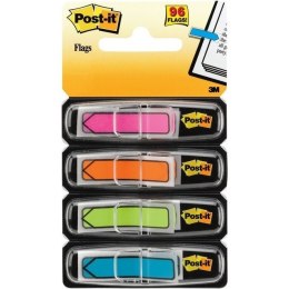 ZAKŁADKI POST-IT STRZAŁKI 684ARR4 4 KOLORY NEONOWE PO 24 SZT. 12 X 43 MM Post-it