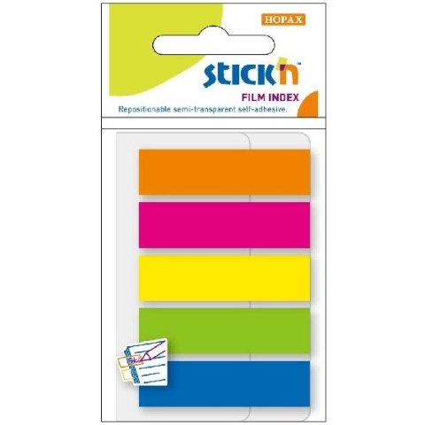 ZAKŁADKI STICK'N 12 X 45 MM 5 X 25 K. BEZ ETUI STICK'N