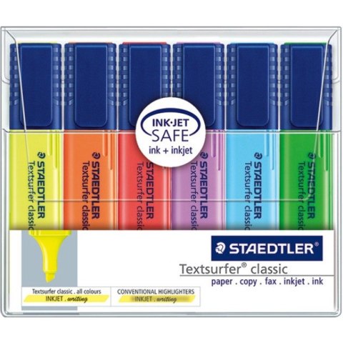 ZAKREŚLACZE STAEDTLER TEXTSURFER 6 KOLORÓW Staedtler