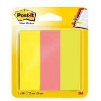 ZNACZNIKI SAMOPRZYLEPNE POST-IT NEONOWE 100 KART 3 BLOCZKI 680-8 26 X 76 MM Post-it