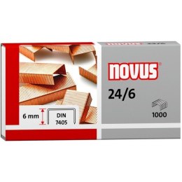 ZSZYWKI NOVUS 24/6 MIEDZIOWANE 1000 SZT Novus