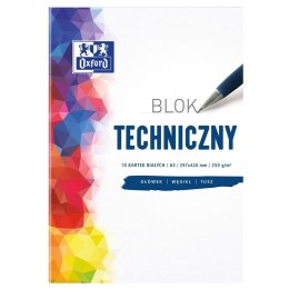 Blok techniczny Oxford A3/10k biały Oxford