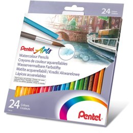 KREDKI AKWARELOWE PENTEL 24 KOLORY Pentel