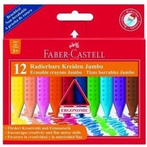 KREDKI ŚWIECOWE FABER-CASTELL GRIP JUMBO 12 KOLORÓW Faber-Castell