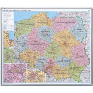 TABLICA MAPA ADMINISTRACYJNA 102.5 X 120 ALU 123 2x3