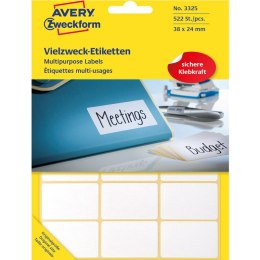 ETYKIETY AVERY 38 X 24 MM DO OPISU RĘCZNEGO BIAŁE (522) Avery Zweckform