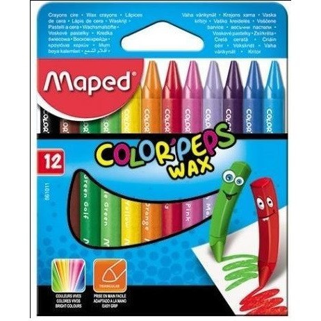 KREDKI ŚWIECOWE MAPED COLOR'PEPS 12 KOLORÓW Maped