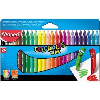 KREDKI ŚWIECOWE MAPED COLOR'PEPS 24 KOLORY Maped