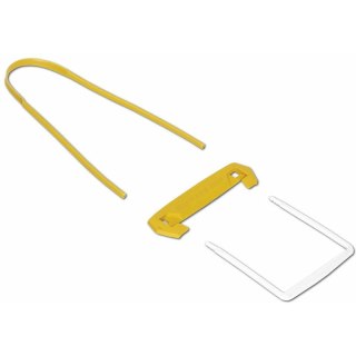 Klipsy archiwizacyjne Fellowes Tube Clip (100), ŻÓŁTY Fellowes