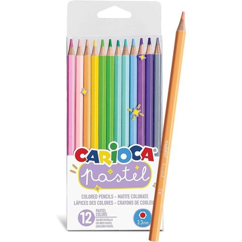 Kredki ołówkowe Carioca Pastel 12 kolorów CARIOCA